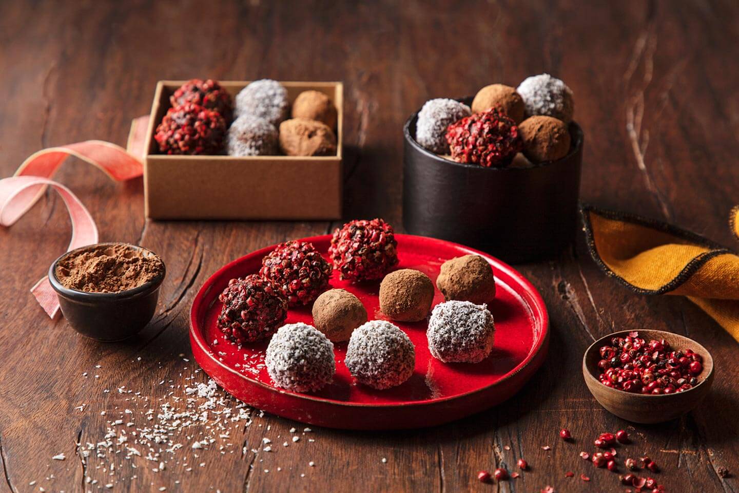 Truffes de chocolat aux poivres - Recette